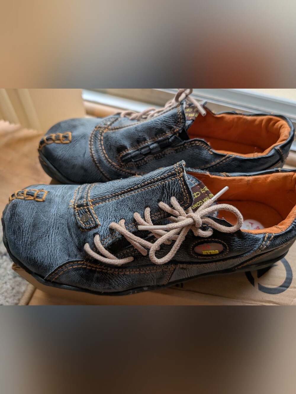 TMA Eyes Side Lace Leather Shoes - Picture 3 of 14